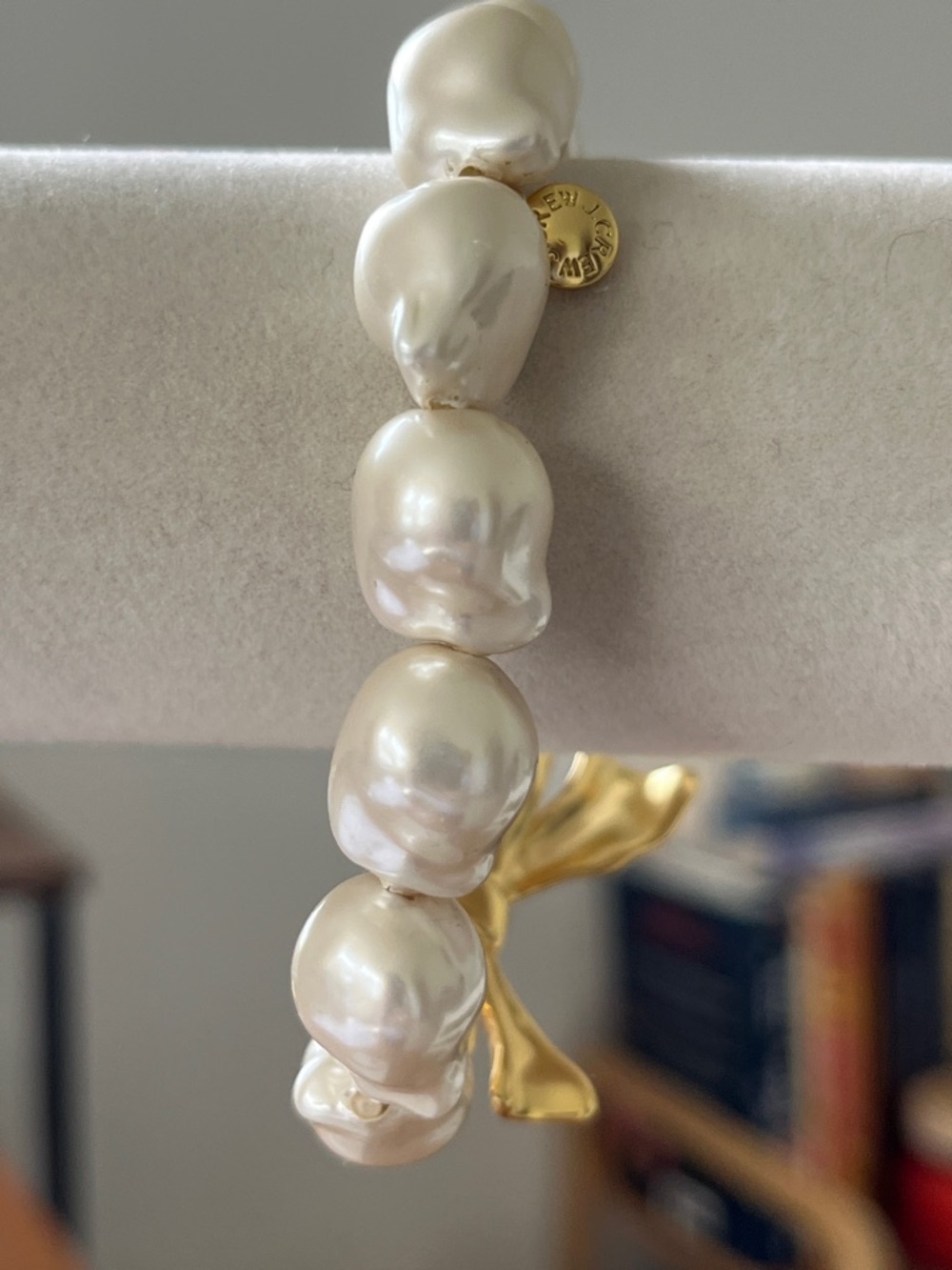 J. Crew keshi Pearl Bracelet with Gold Accent - Picture 2 of 6
